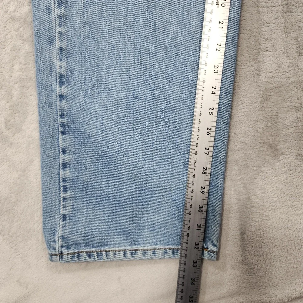 Vintage Levi's 505 Jeans Mens 42x34 Blue Light Wash Regular Fit Straight Leg